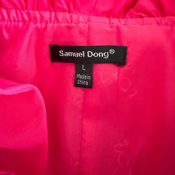 Samuel Dong Fuchsia Ruffle Dress - Picture 3 of 4